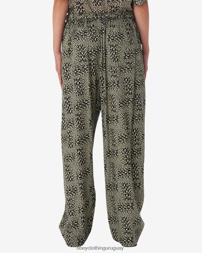 OBEY gris ostra multicolor mujer pantalón jubatus 28XT8J526