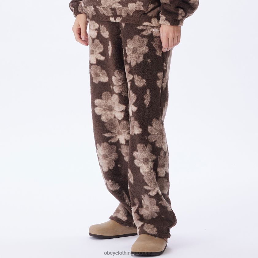 OBEY marrón chocolate multicolor mujer pantalón shaylin 28XT8J696