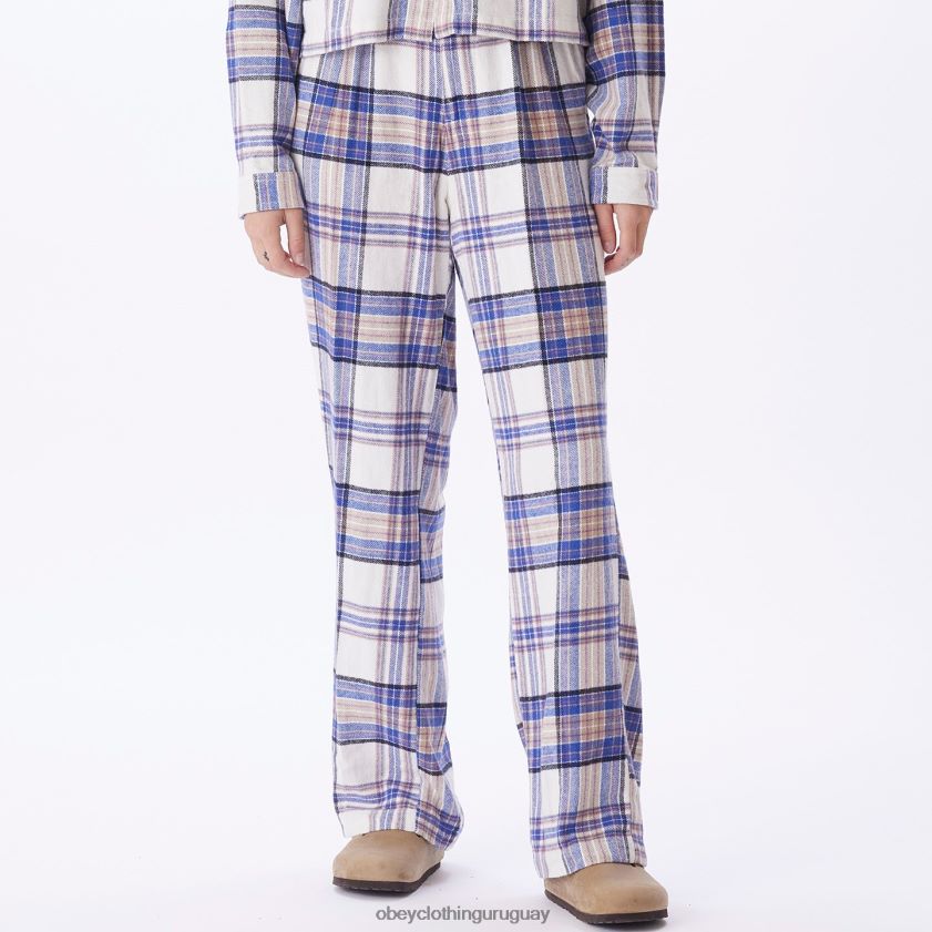 OBEY multi sin blanquear mujer pantalón a cuadros max 28XT8J692