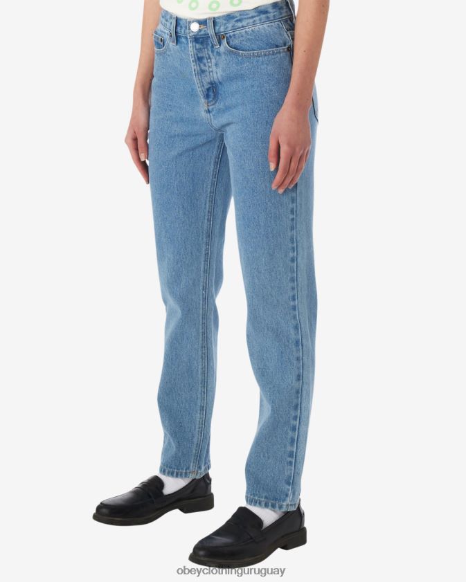 OBEY índigo claro mujer mezclilla sin esfuerzo 28XT8J516