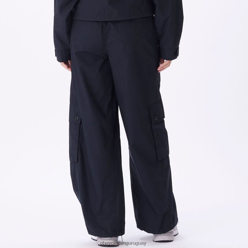 OBEY negro mujer pantalón cargo dylan 28XT8J699