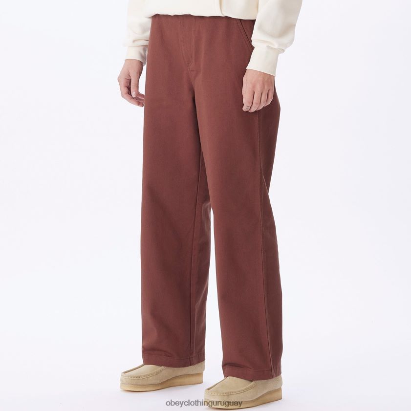 OBEY sepia mujer pantalón de carpintero brighton 28XT8J680