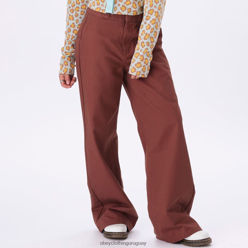 OBEY sepia mujer pantalón de trabajo mila 28XT8J687