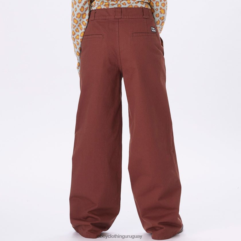 OBEY sepia mujer pantalón de trabajo mila 28XT8J687