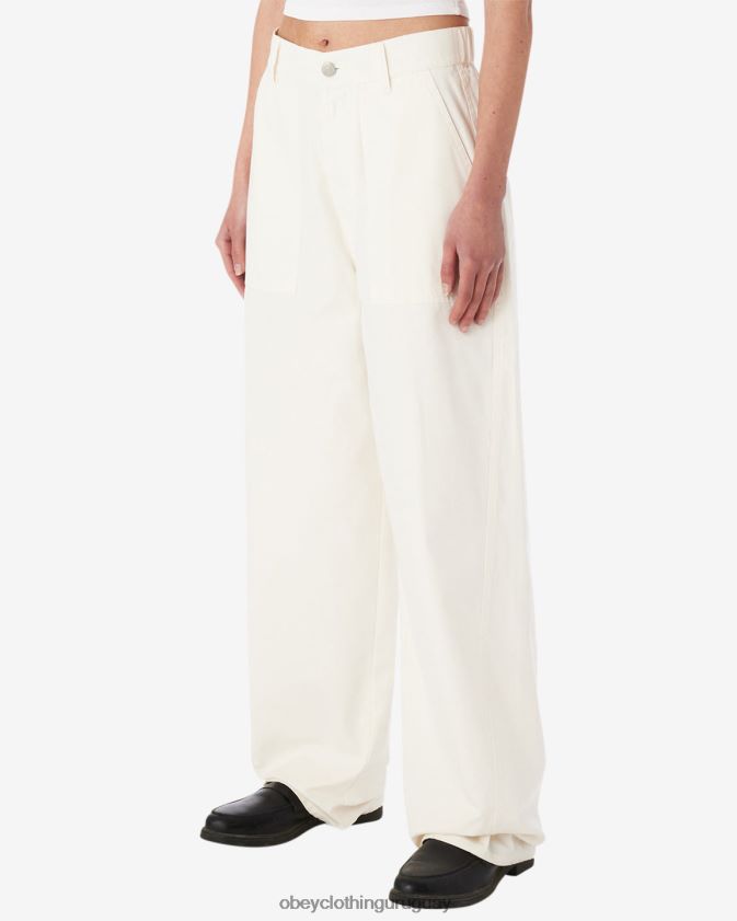 OBEY sin blanquear mujer pantalón utilitario eugene 28XT8J523