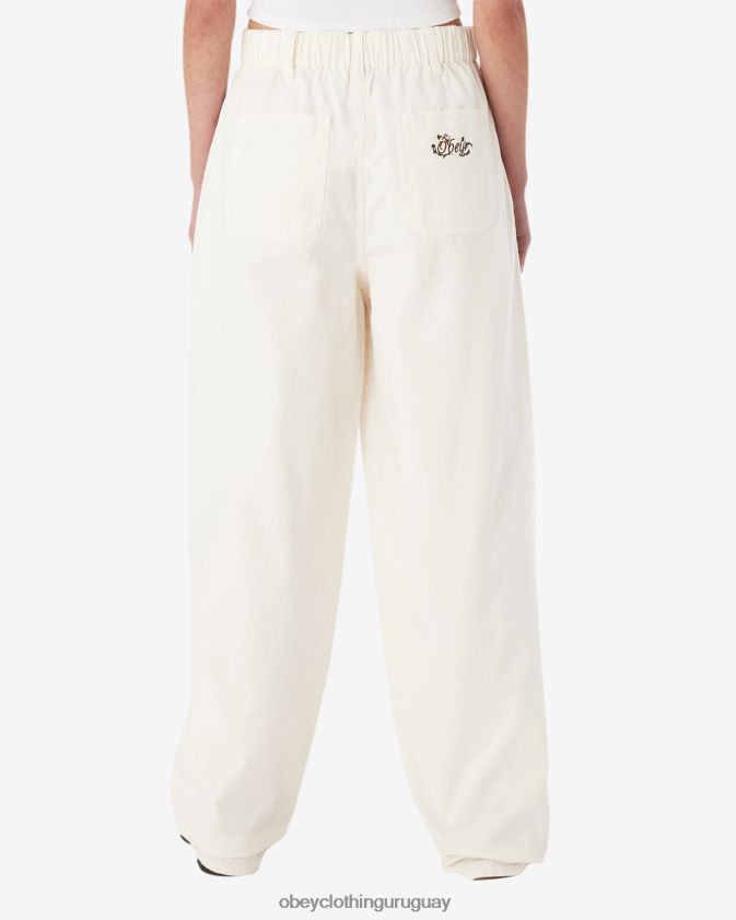 OBEY sin blanquear mujer pantalón utilitario eugene 28XT8J523