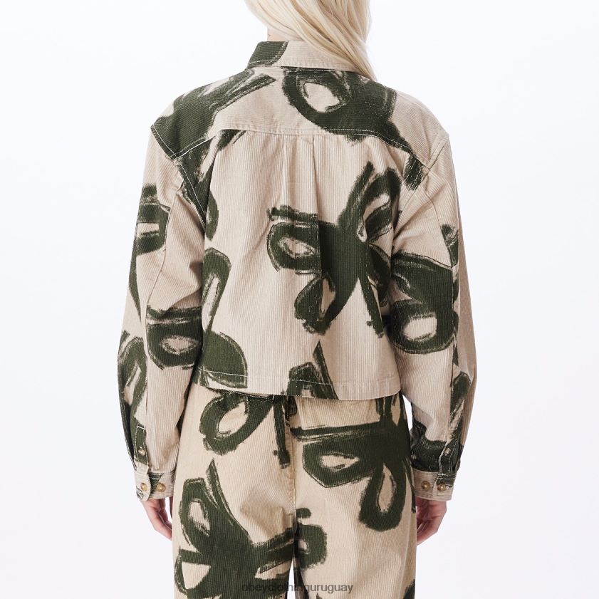 OBEY arcilla multi mujer camisa de pana nabi 28XT8J659