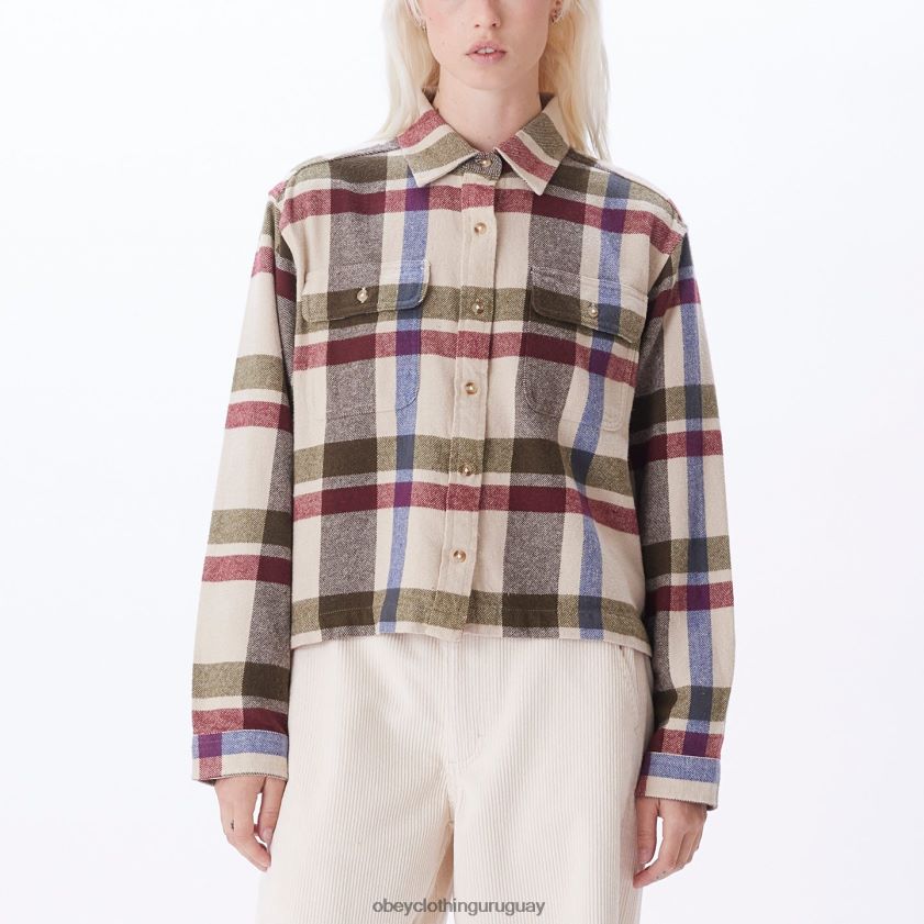 OBEY arcilla multi mujer camisa viola 28XT8J711