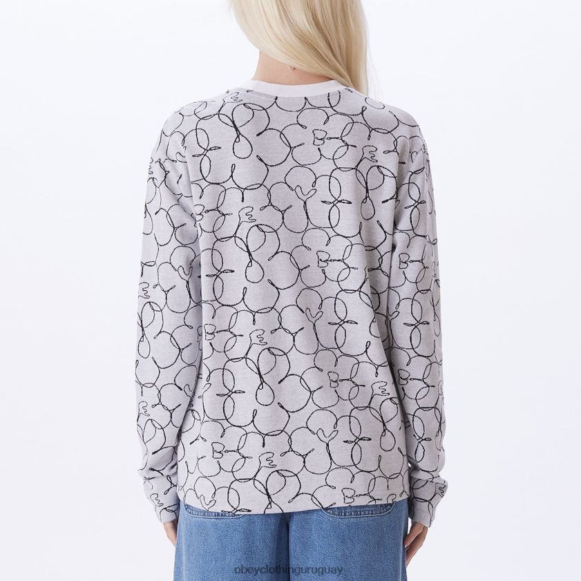 OBEY blanco multicolor mujer camiseta dania ls 28XT8J710