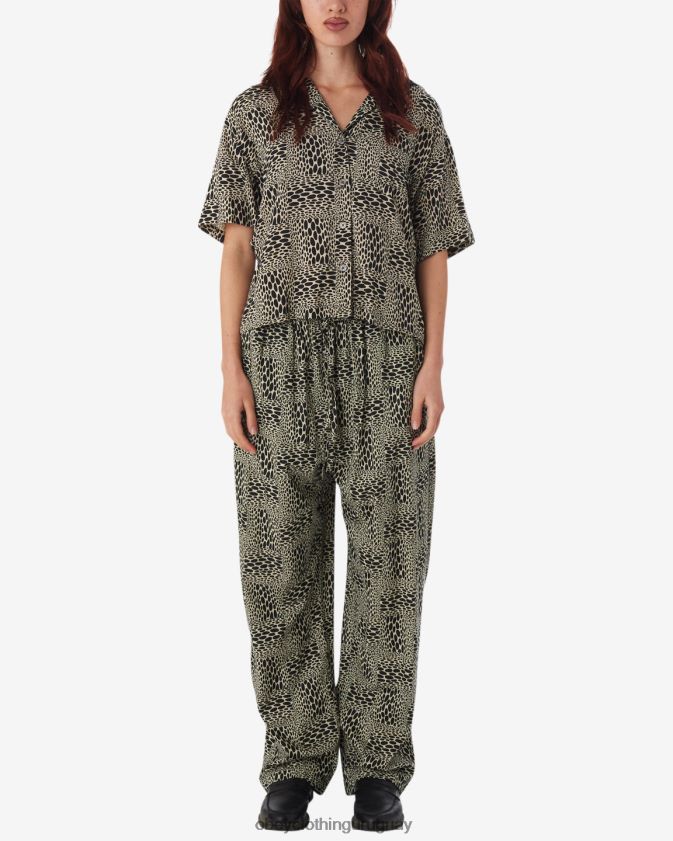 OBEY gris ostra multicolor mujer camisa jubatus 28XT8J563