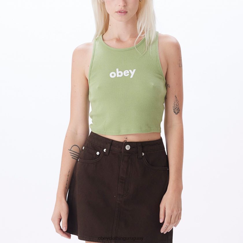 OBEY helecho mujer tanque megan costilla minúscula 28XT8J742