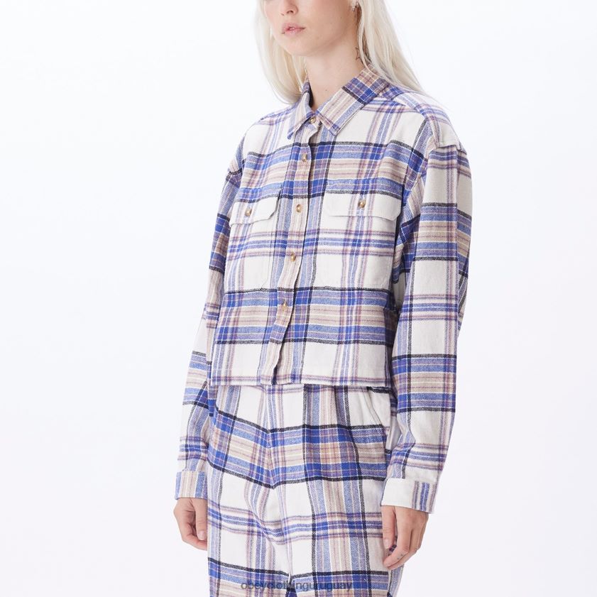 OBEY multi sin blanquear mujer camisa de franela máxima 28XT8J706