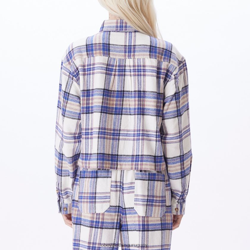 OBEY multi sin blanquear mujer camisa de franela máxima 28XT8J706