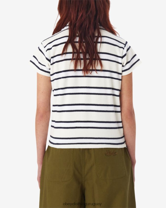 OBEY multi sin blanquear mujer polo a rayas sol 28XT8J574