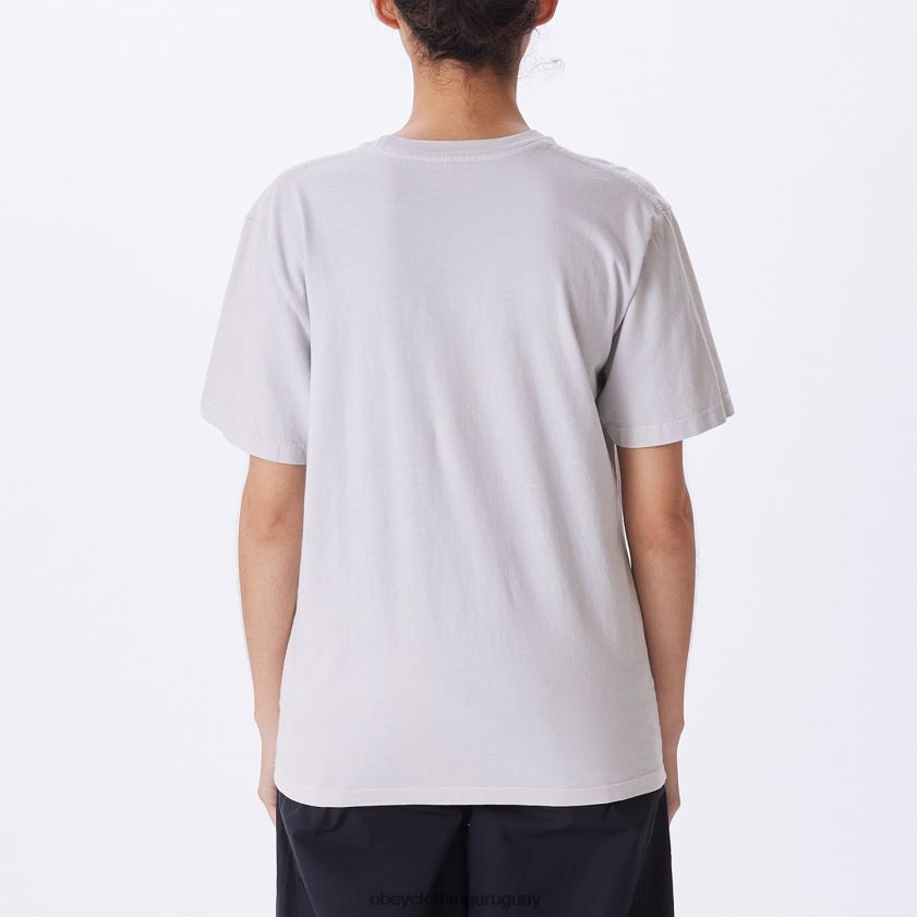 OBEY ópalo mujer camiseta con elección de tinte pigmentado de mariposa 28XT8J746