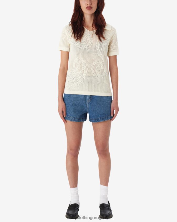 OBEY sin blanquear mujer camisa de punto abierta briana 28XT8J581