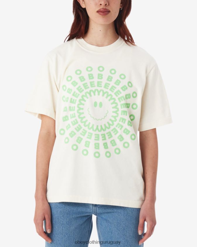 OBEY pigmento sin blanquear mujer camiseta con pigmento irradiado 28XT8J615