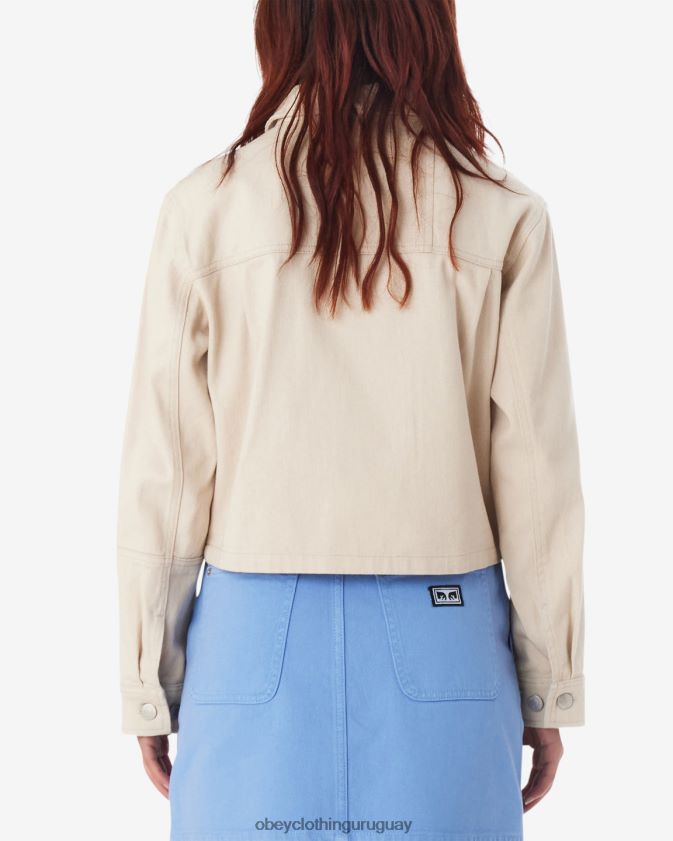 OBEY arcilla mujer chaqueta camisera reconstruida 28XT8J547