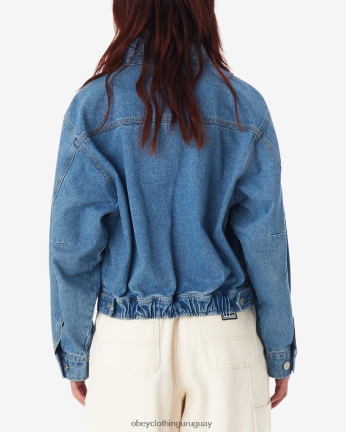 OBEY índigo claro mujer chaqueta nessa 28XT8J598