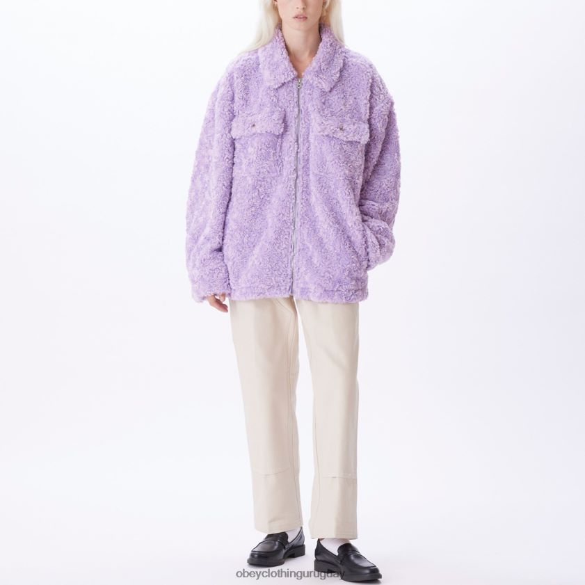 OBEY Rosa purpura mujer chaqueta brenda 28XT8J645
