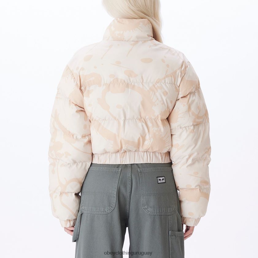 OBEY arcilla multi mujer chaqueta acolchada elixir 28XT8J654