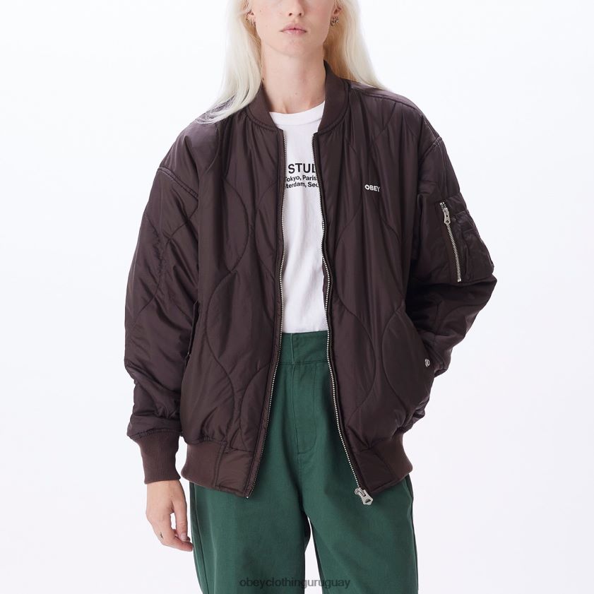 OBEY java marrón mujer chaqueta bomber daybreak ma-1 28XT8J658