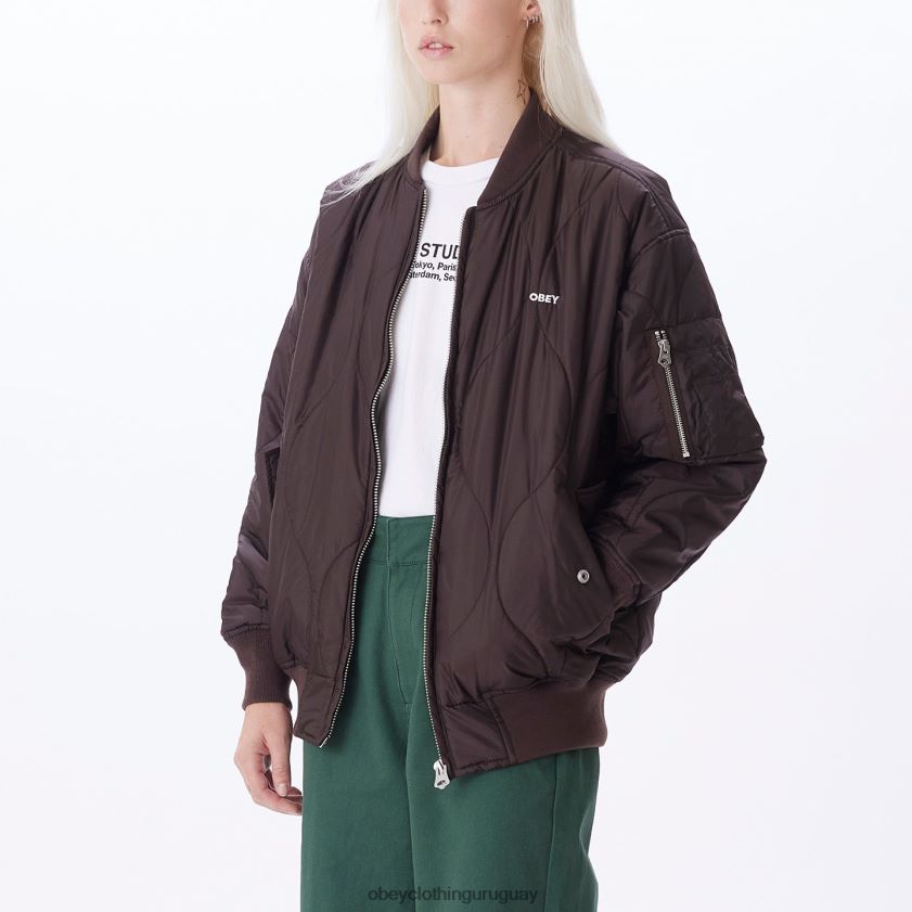 OBEY java marrón mujer chaqueta bomber daybreak ma-1 28XT8J658