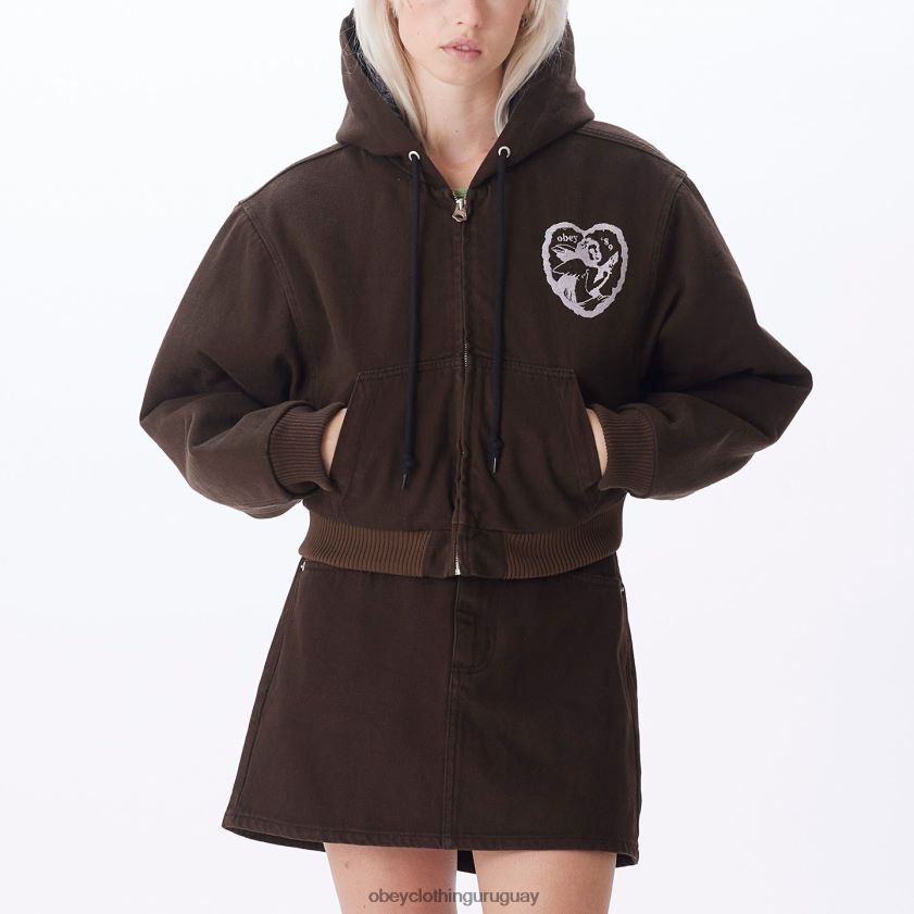 OBEY java marrón mujer chaqueta bomber salina 28XT8J646