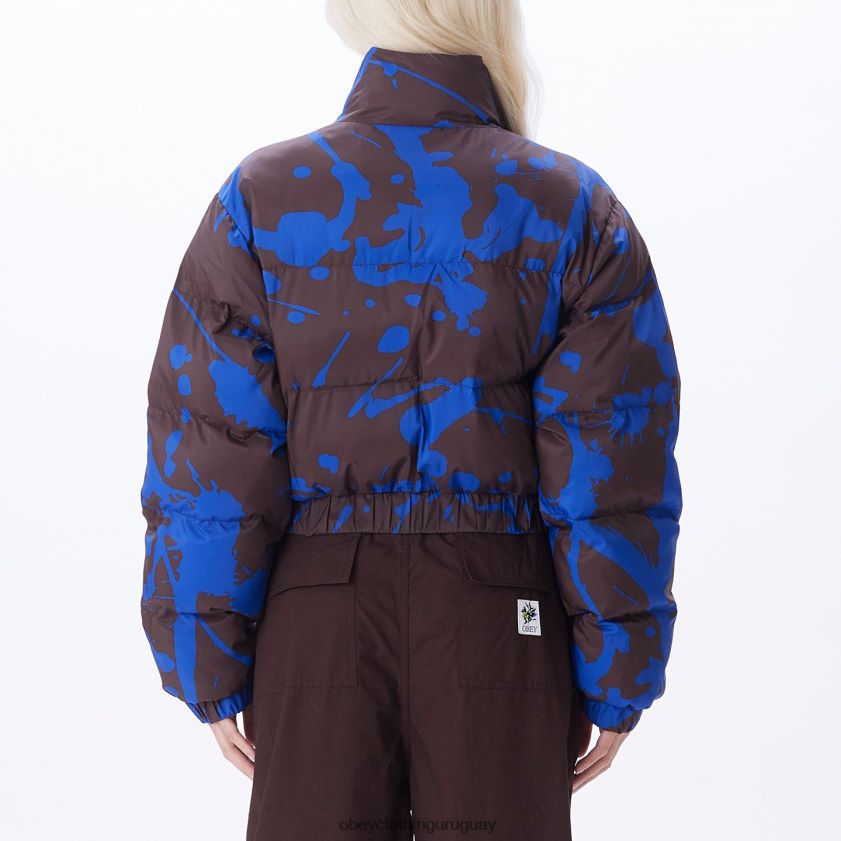 OBEY java marrón multi mujer chaqueta acolchada elixir 28XT8J655