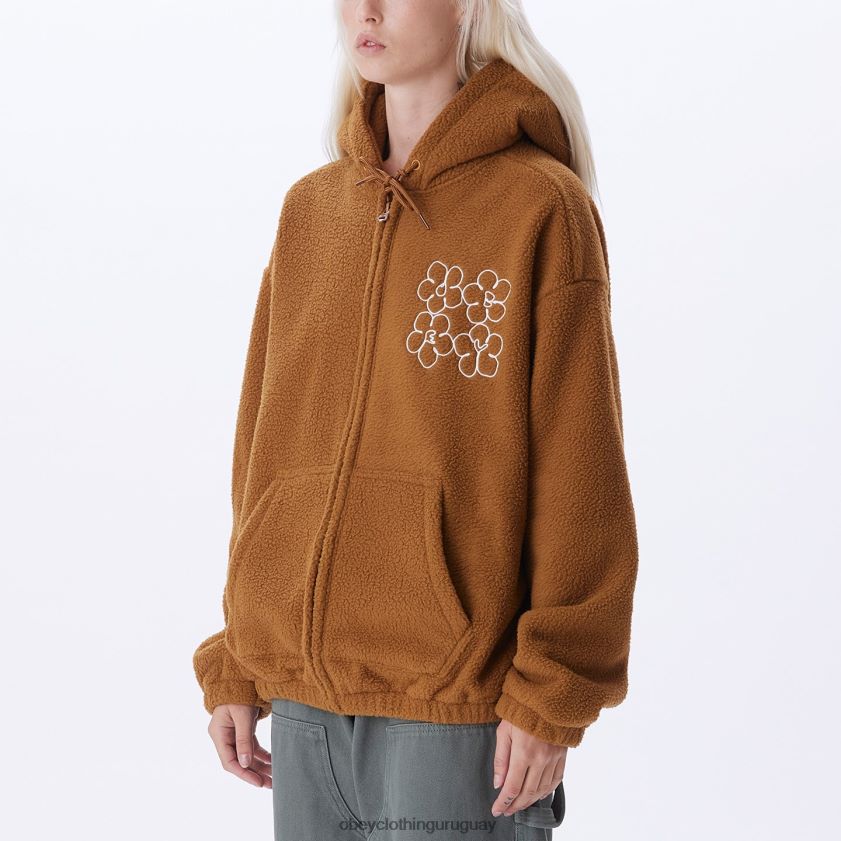 OBEY madera de catechu mujer chaqueta con capucha oportunidad 28XT8J653