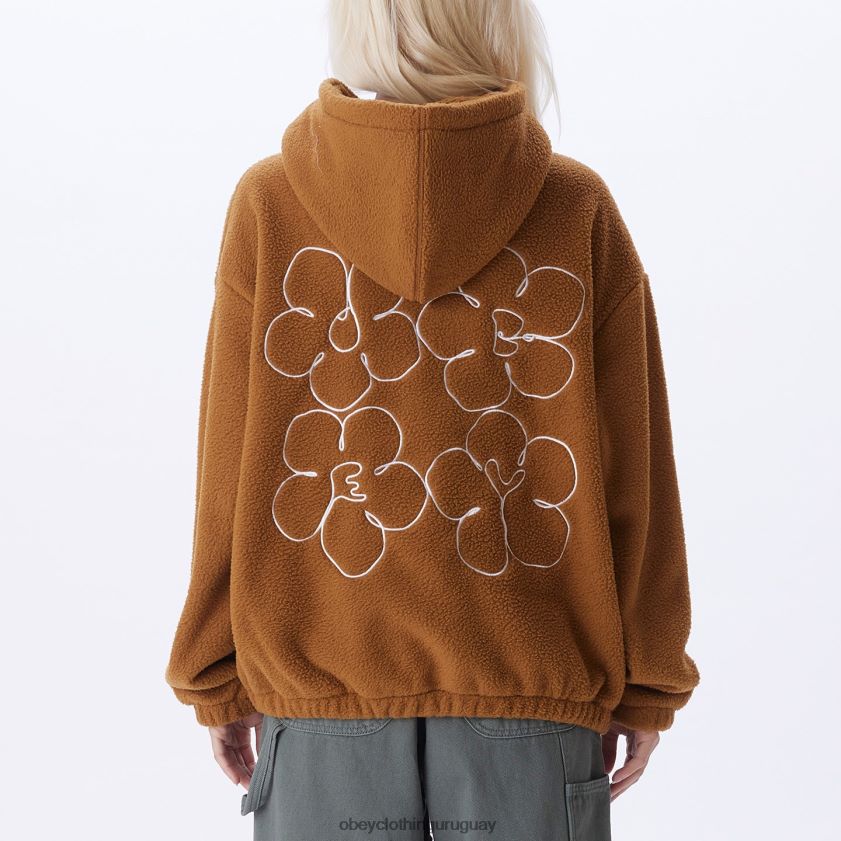 OBEY madera de catechu mujer chaqueta con capucha oportunidad 28XT8J653