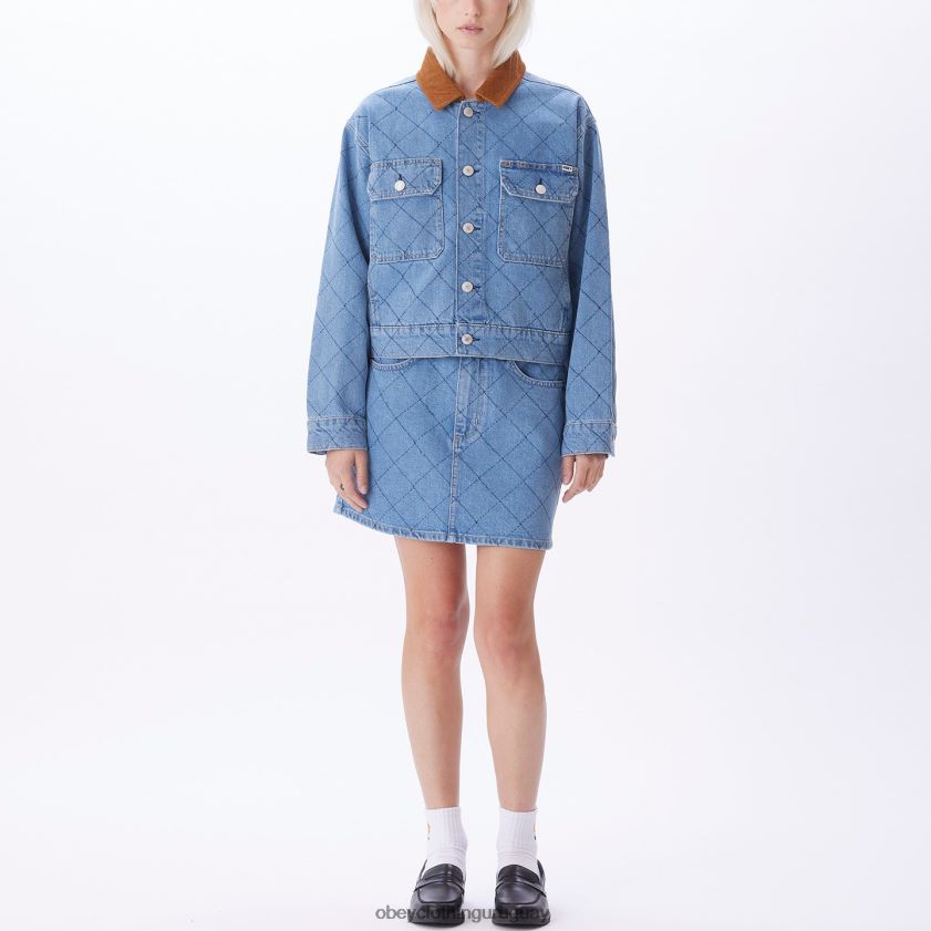 OBEY índigo claro mujer chaqueta ariana 28XT8J661