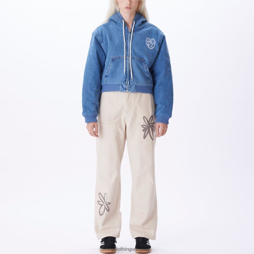 OBEY índigo claro mujer chaqueta bomber salina 28XT8J647