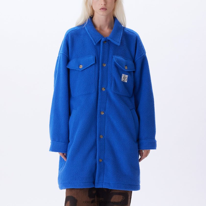 OBEY surf azul mujer chaqueta tipo camisa brooklyn 28XT8J663