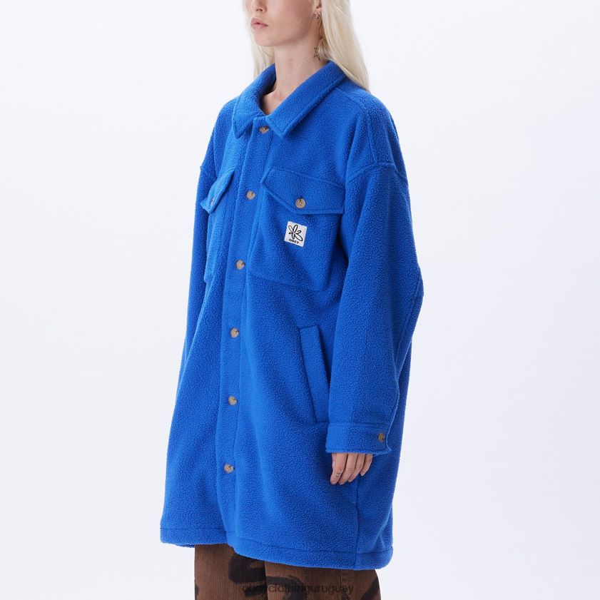 OBEY surf azul mujer chaqueta tipo camisa brooklyn 28XT8J663