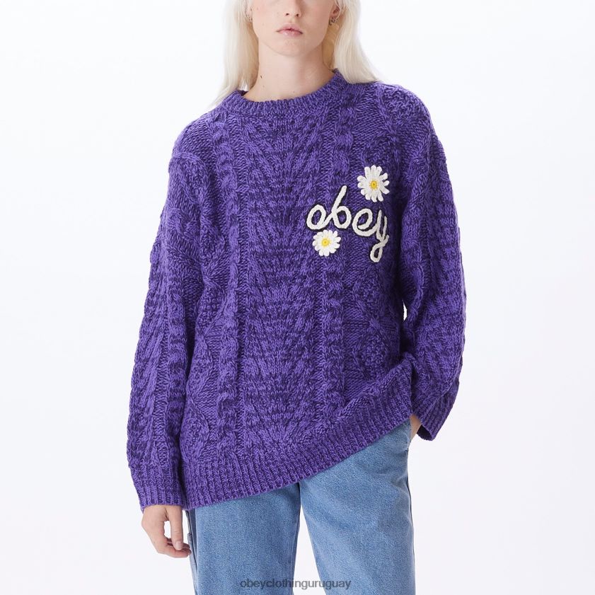 OBEY flor de la pasión mujer suéter floral 28XT8J671