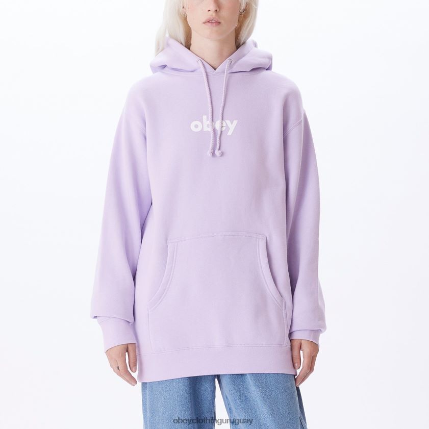 OBEY lavanda mujer minúscula ii sudadera con capucha 28XT8J716