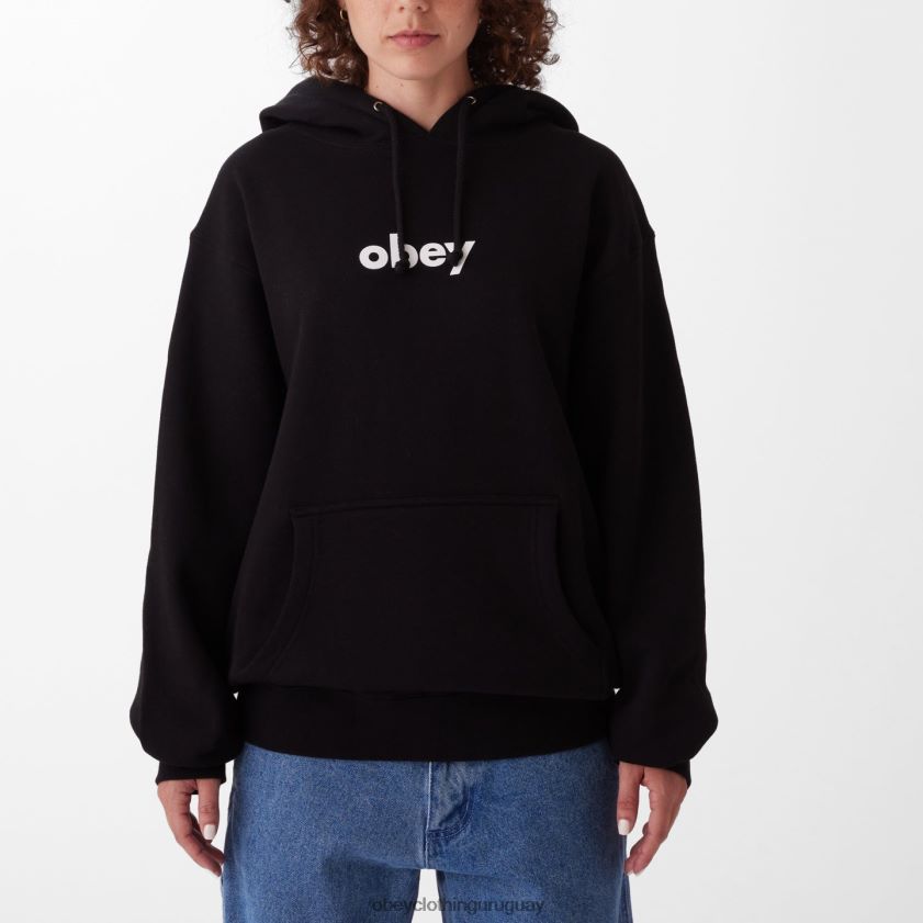 OBEY negro mujer minúscula ii sudadera con capucha 28XT8J715