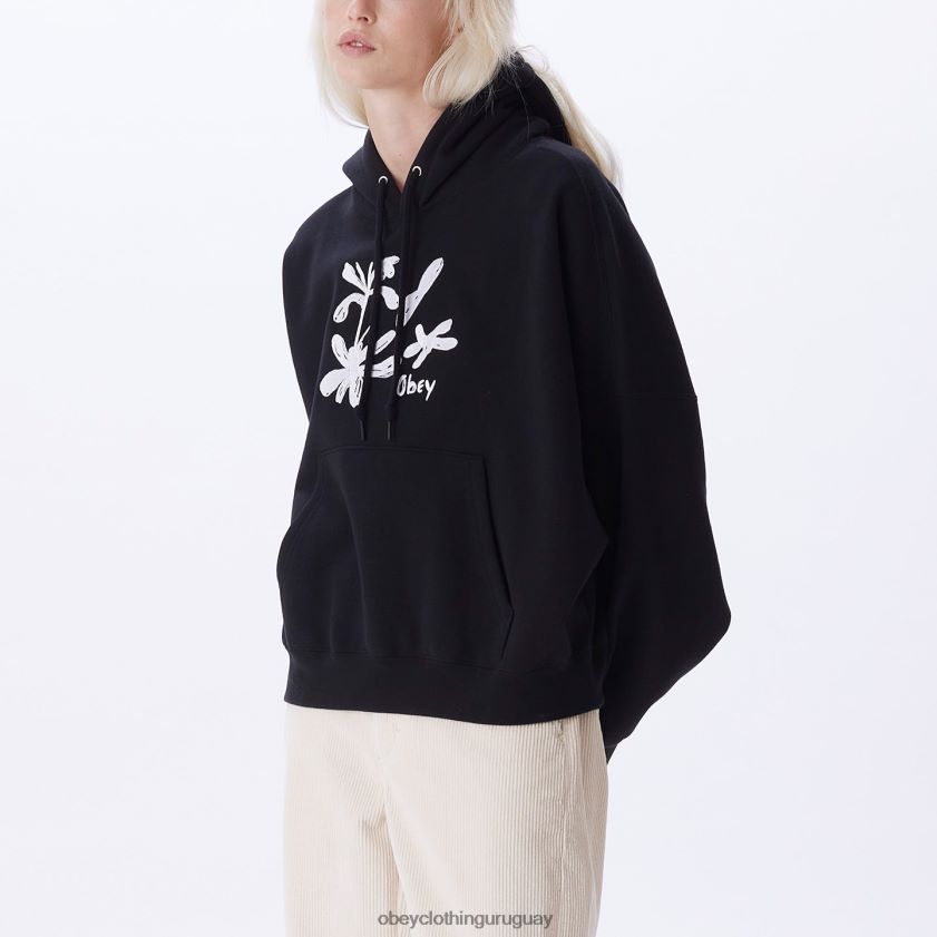 OBEY negro mujer sudadera con capucha ellis 28XT8J693