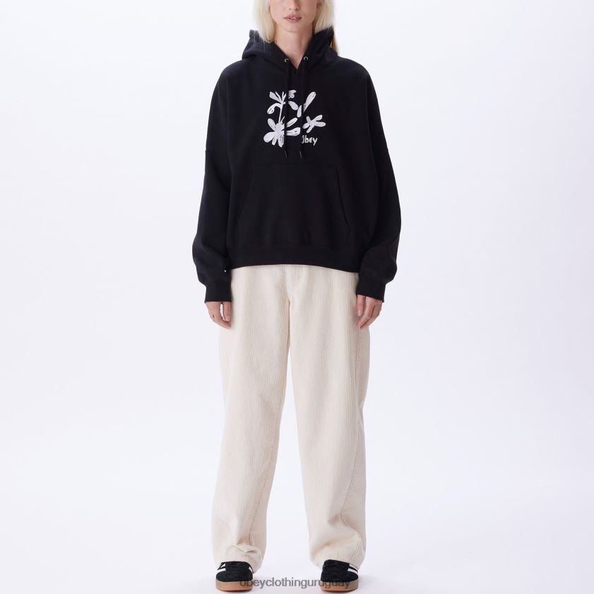 OBEY negro mujer sudadera con capucha ellis 28XT8J693