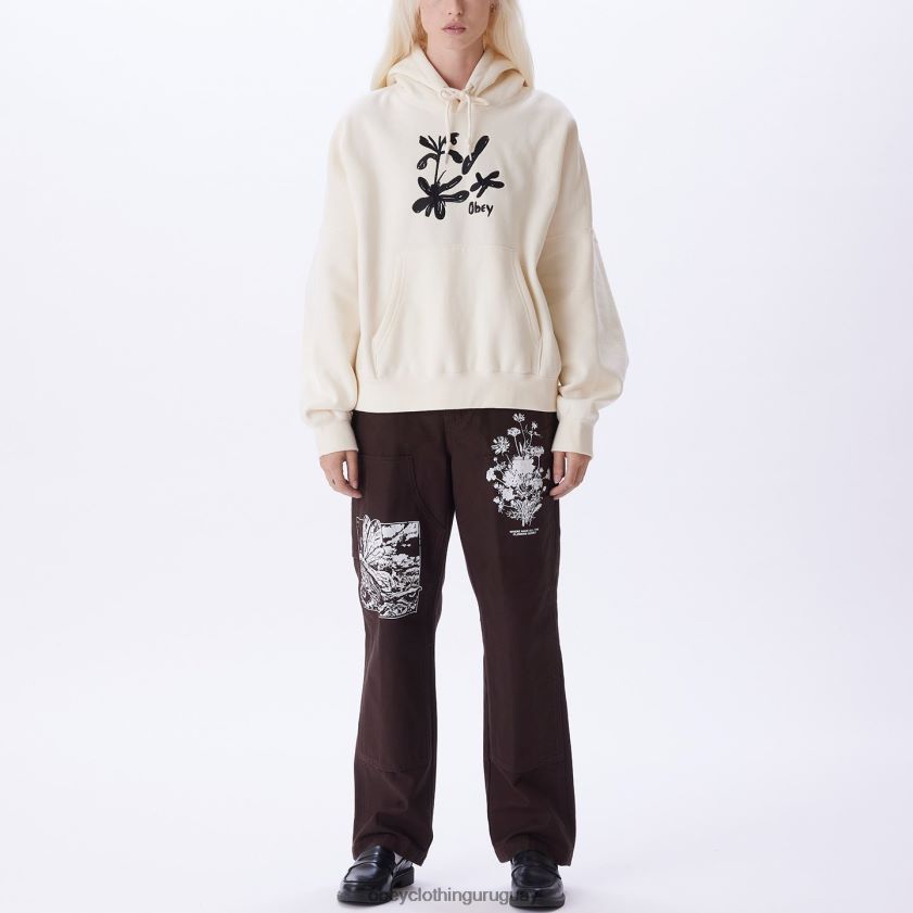 OBEY sin blanquear mujer sudadera con capucha ellis 28XT8J694