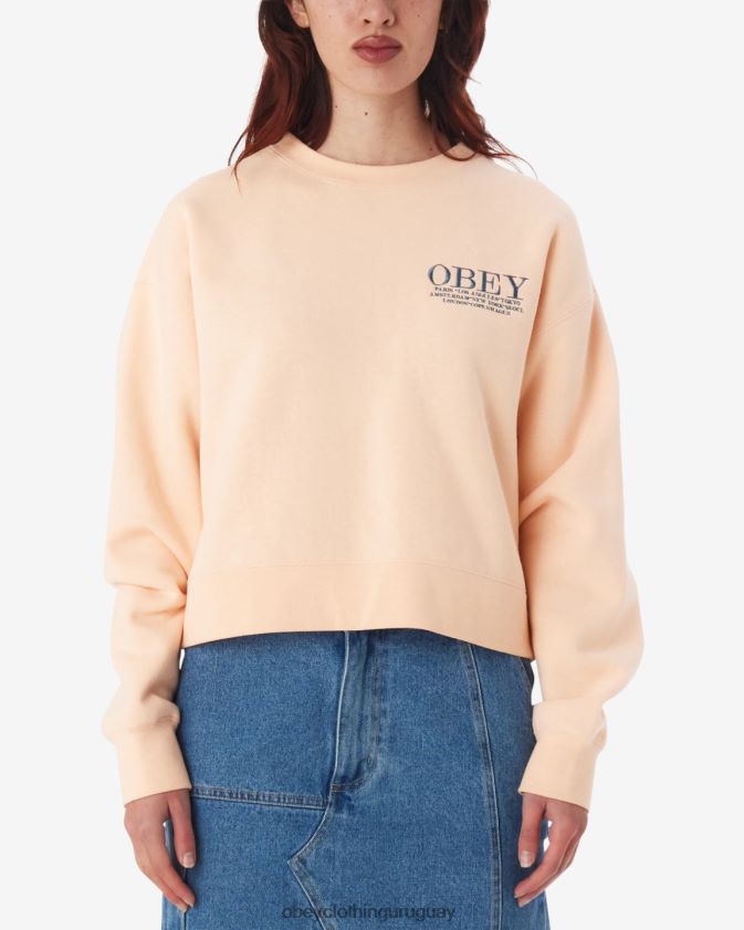 OBEY parfait de durazno mujer ciudades cuello redondo 28XT8J590
