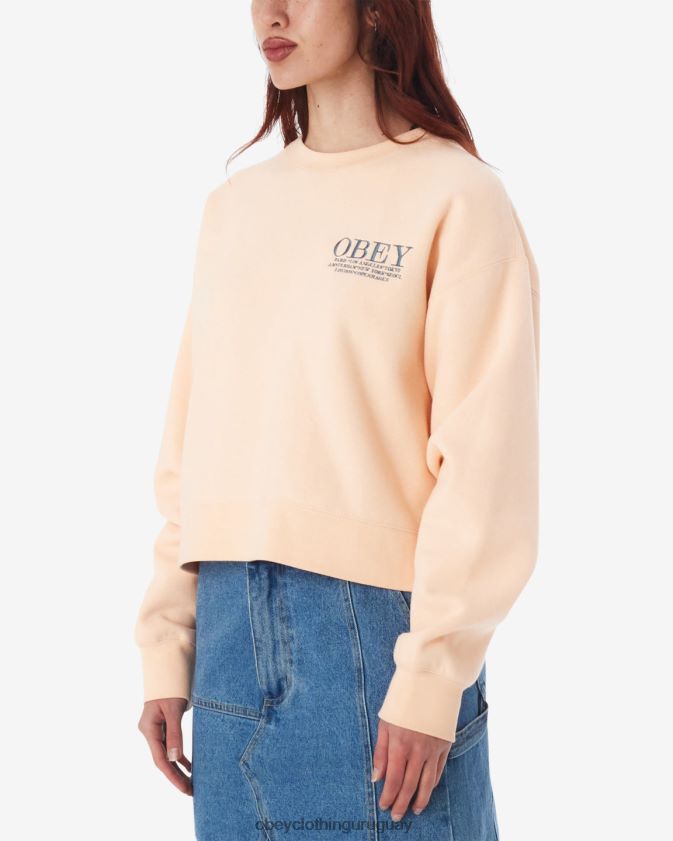 OBEY parfait de durazno mujer ciudades cuello redondo 28XT8J590