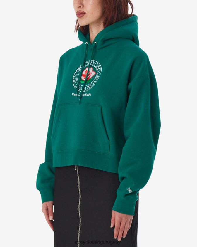 OBEY verde aventurina mujer jersey rosa 28XT8J591