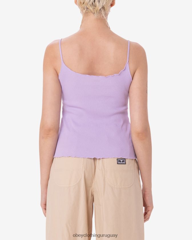 OBEY pétalo de orquídea mujer tanque drey cuadrado garabato 28XT8J605