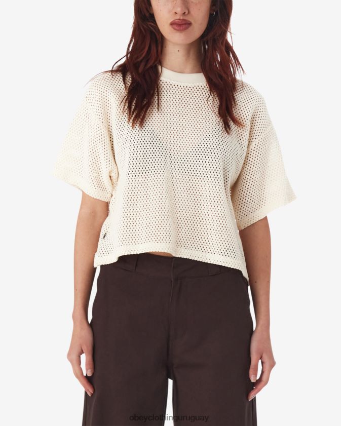 OBEY sin blanquear mujer top de malla alex 28XT8J552