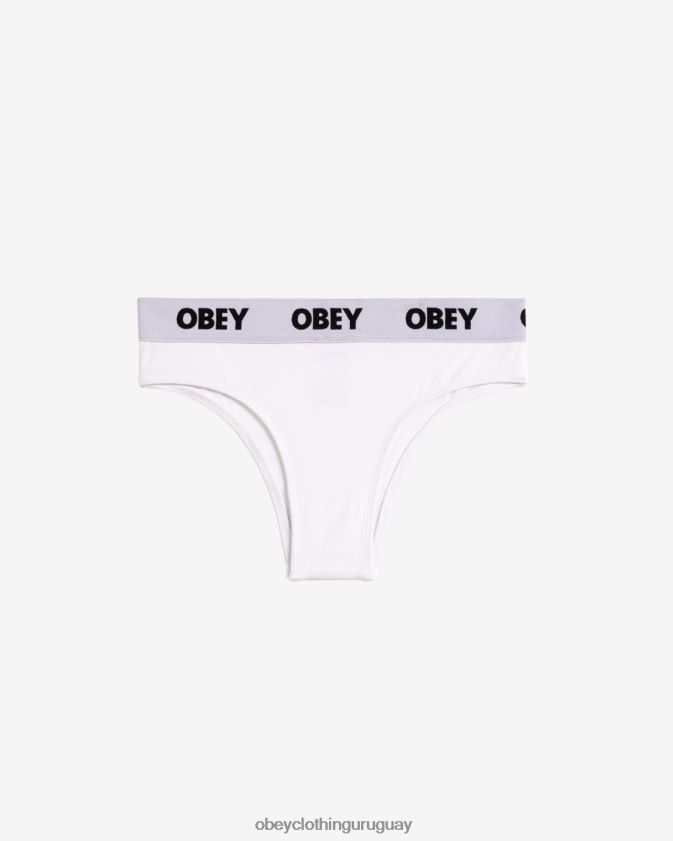 OBEY blanco mujer descarado (paquete de 2) 28XT8J634