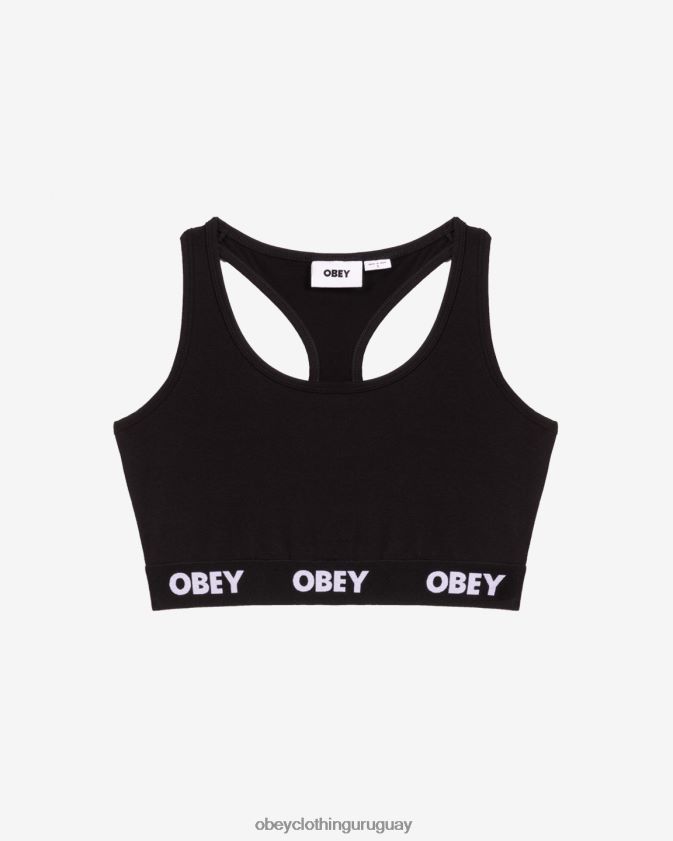 OBEY negro mujer bralette (paquete de 2) 28XT8J631