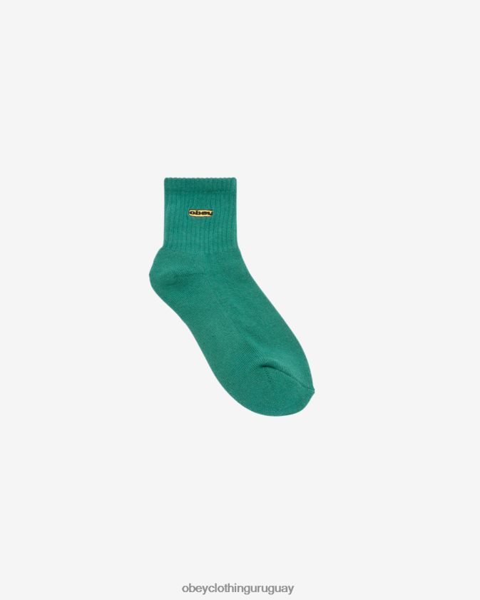 OBEY verde aventurina mujer calcetines ovalados 28XT8J637